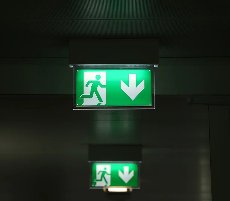 signaletique de securite, sortie de secours